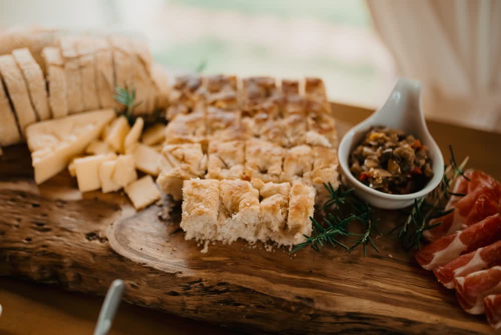 Baked pastry and bread, styling reference.